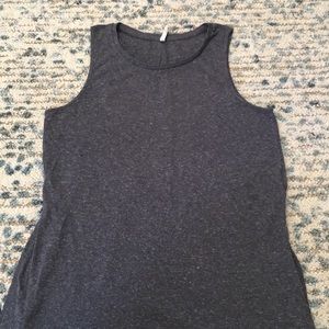 Juniors Gray Tie up tank top
